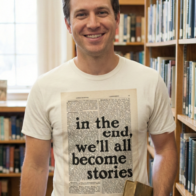 Book reading mid age man - tshirt design for buy online by funday.lk (4)