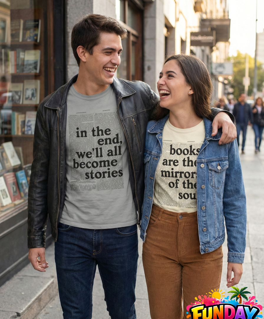Couple Tshirt ideas for book reading couples (2)