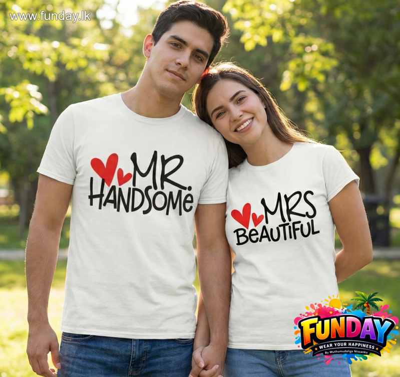 Valentine tshirt ideas by Funday.lk website